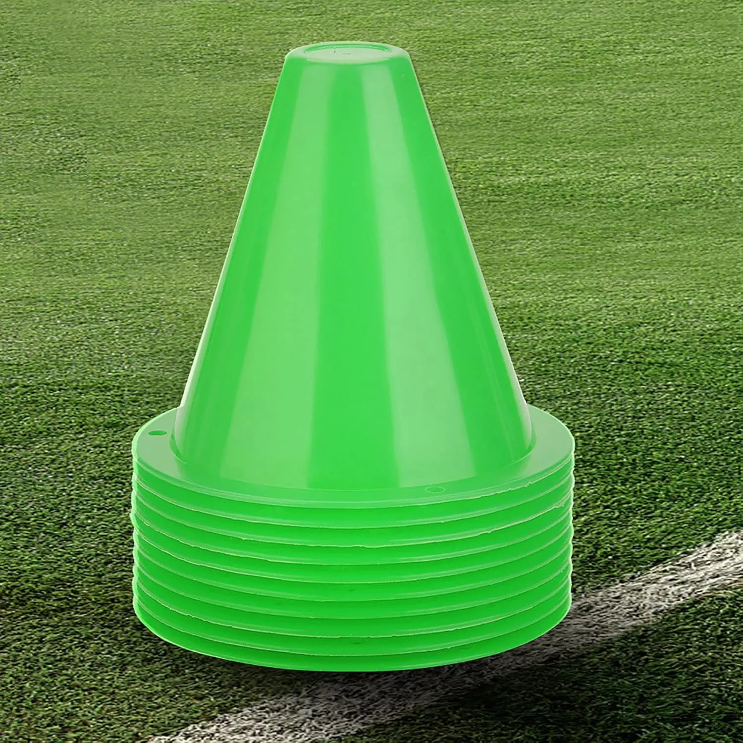 10pcs Soccer Training Cone, Mini Sports Cones Football Training Sports Equipment, Roller Skating Barriers Plastic Marker Holder Accessory for Kids and Adult Sports Speed Agility Training Practice