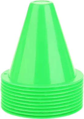 10pcs Soccer Training Cone, Mini Sports Cones Football Training Sports Equipment, Roller Skating Barriers Plastic Marker Holder Accessory for Kids and Adult Sports Speed Agility Training Practice