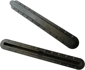 2 Pieces 10.75 Inch ABS and Fiber Glass Surfing Longboard Surfboard SUP Future Center Fin Box (Black)
