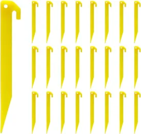 24pcs Plastic Tent Pegs Durable Spike Hook Awning Camping Caravan Pegs Accessory