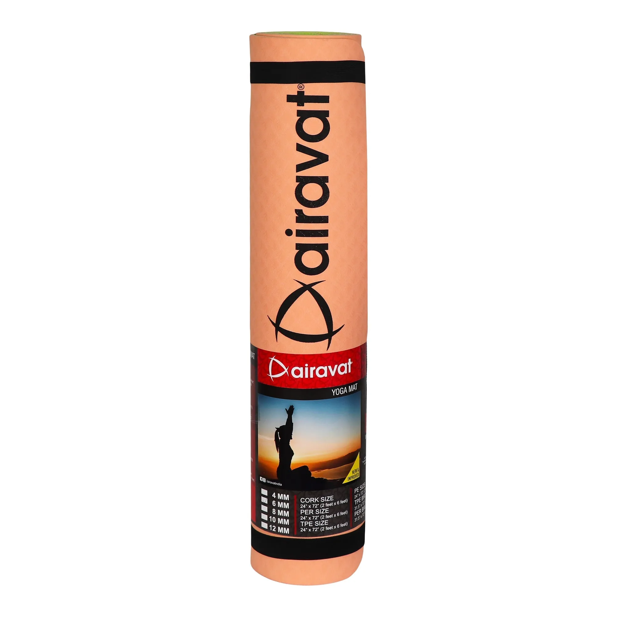 Airavat 6MM 2 Tone TPE  Yoga Mat