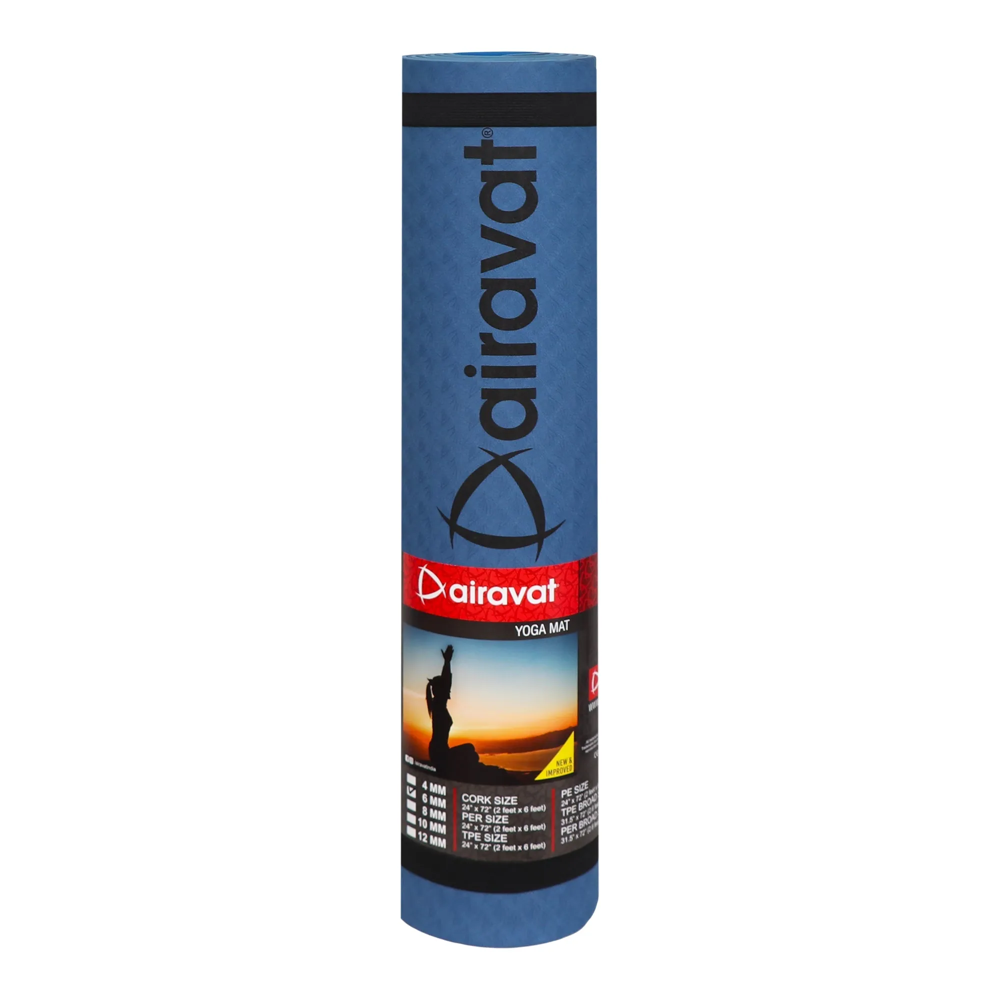 Airavat 6MM 2 Tone TPE  Yoga Mat