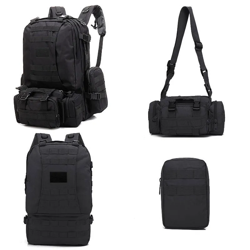 Army Camouflage Combination Hiking Backpack Combat Bag Men's