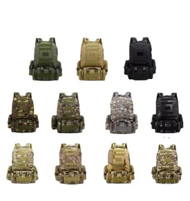 Army Camouflage Combination Hiking Backpack Combat Bag Men's