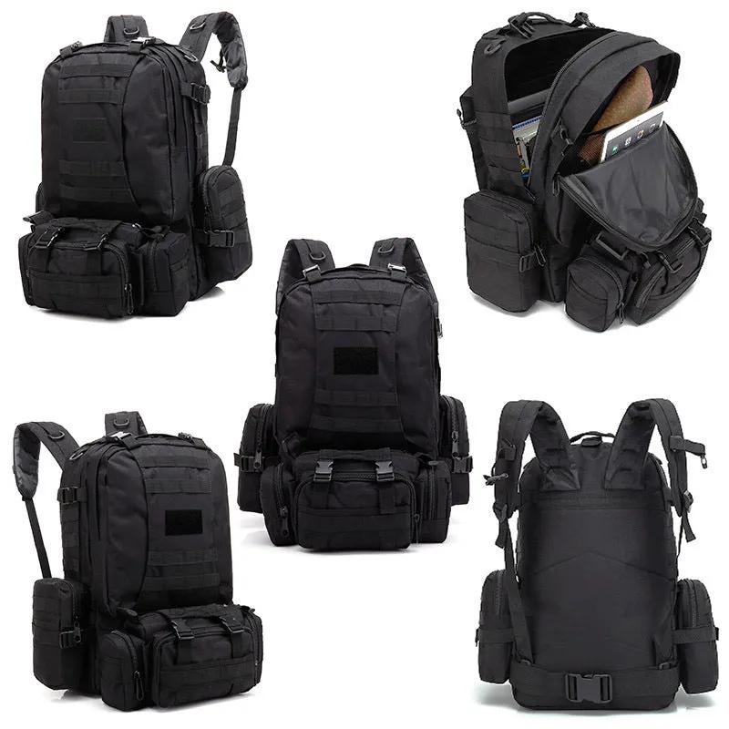 Army Camouflage Combination Hiking Backpack Combat Bag Men's