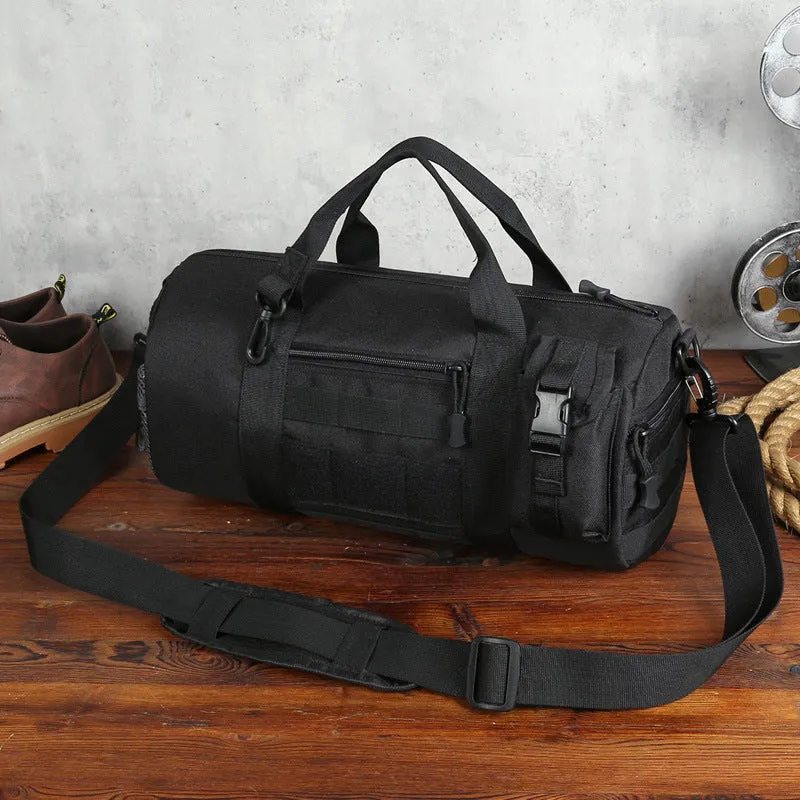 Backpack Cylinder Taekwondo  Camouflage Gymnastic Valise Multifunctional Portable Fitness Bag
