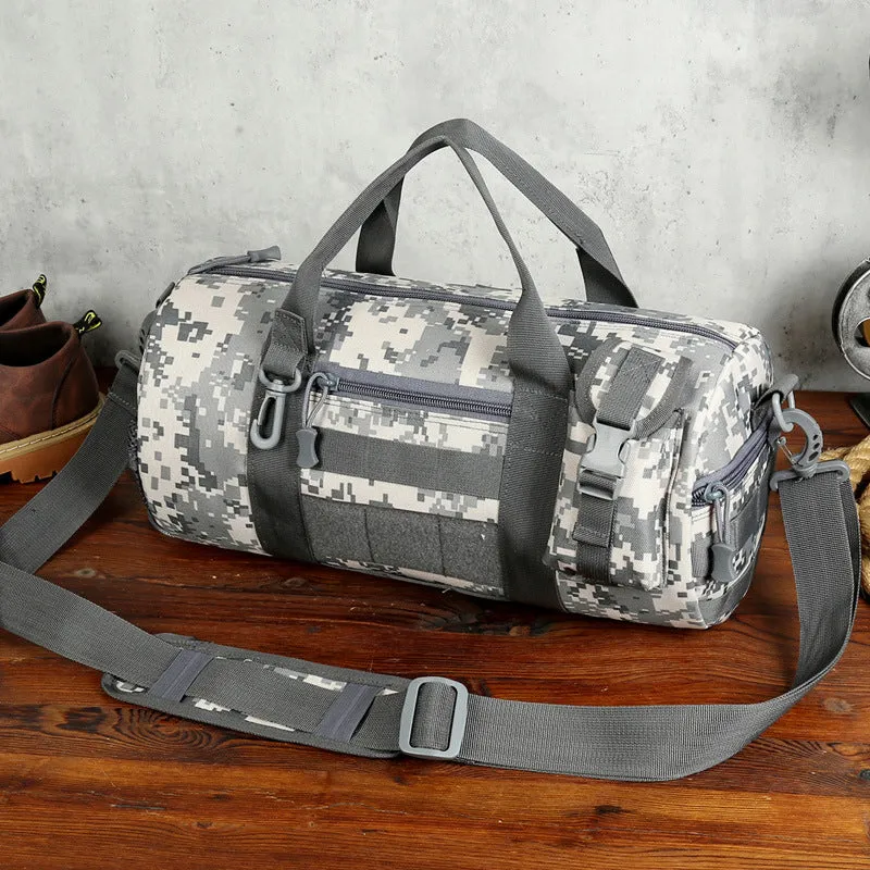 Backpack Cylinder Taekwondo  Camouflage Gymnastic Valise Multifunctional Portable Fitness Bag