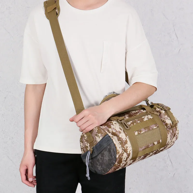 Backpack Cylinder Taekwondo  Camouflage Gymnastic Valise Multifunctional Portable Fitness Bag