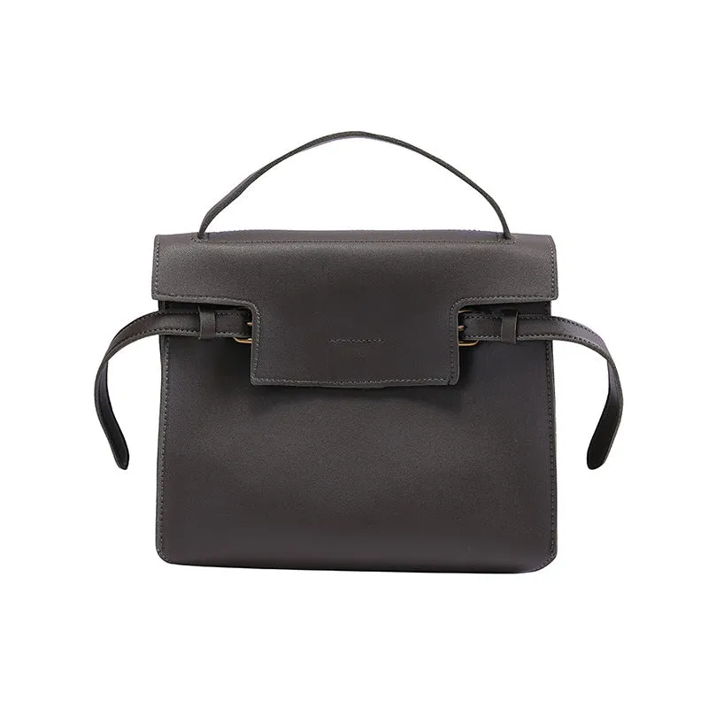 Backpack Retro PU Leather Backpack Solid Color Youth Men and Women Casual Shoulder Bag