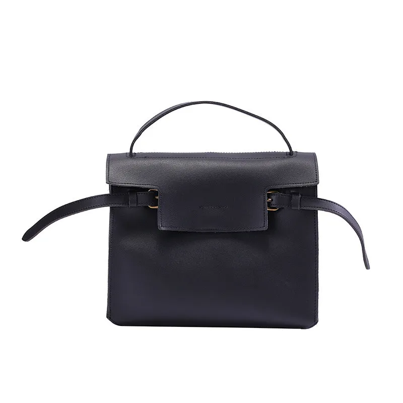 Backpack Retro PU Leather Backpack Solid Color Youth Men and Women Casual Shoulder Bag
