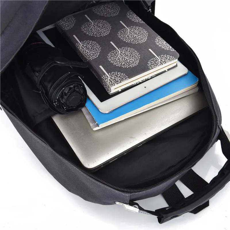 Backpack USB Outdoor Casual Travel Laptop Bag Oxford Cloth Backpack