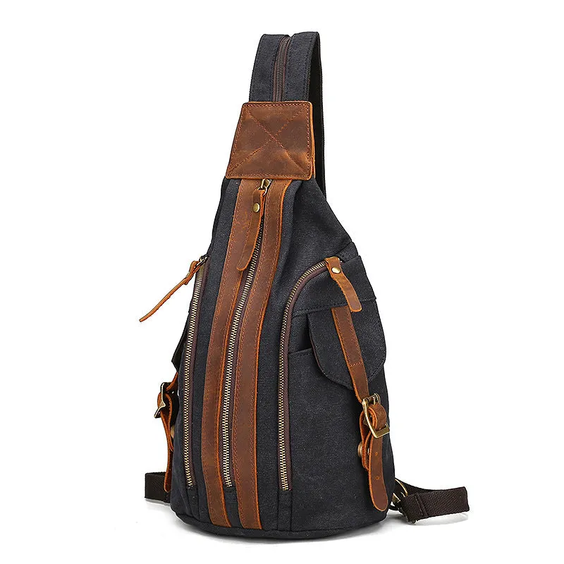 Backpack Vintage Canvas   Multi-Functional  Men shoulder bag