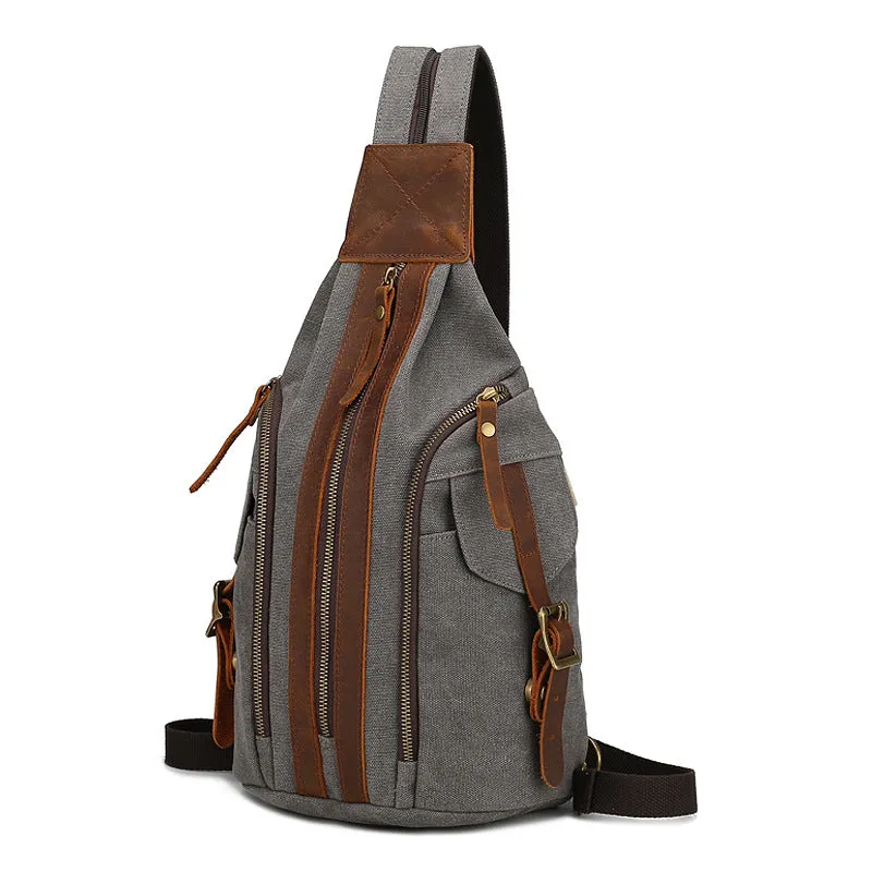 Backpack Vintage Canvas   Multi-Functional  Men shoulder bag