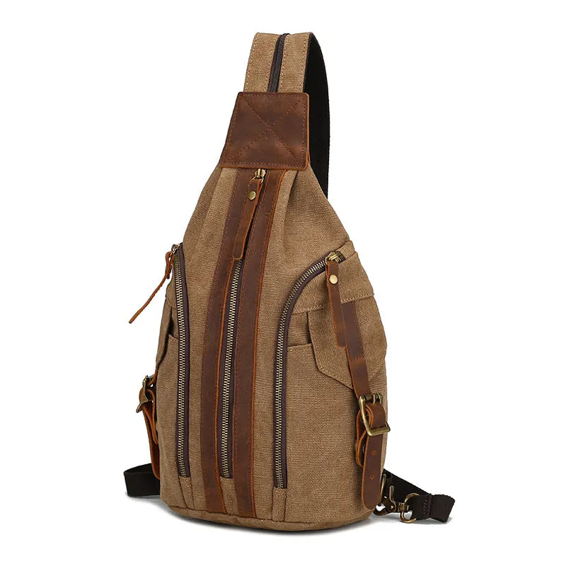 Backpack Vintage Canvas   Multi-Functional  Men shoulder bag