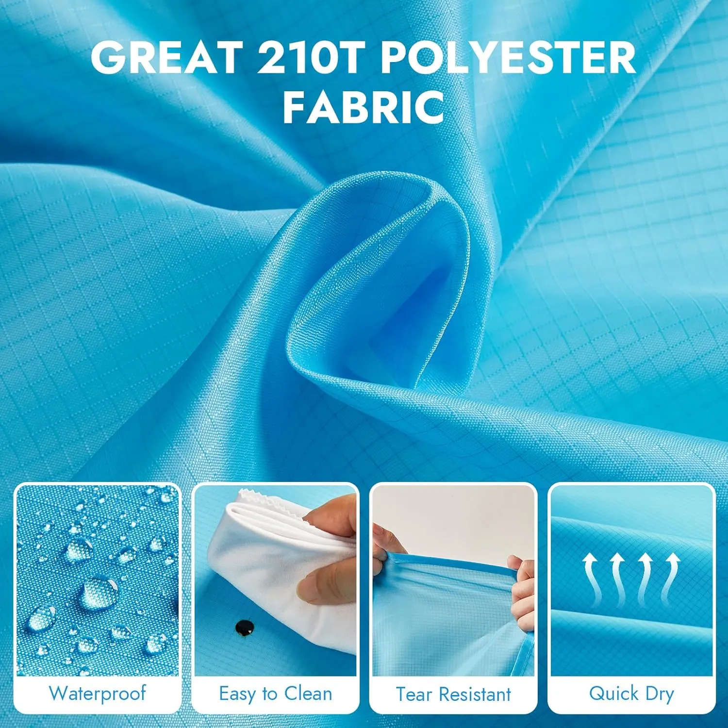 Beach Blanket Waterproof Sandproof: Beach Mat Sand Free Waterproof Sand Picnic Blanket with 4 Stakes & 4 Corner Pocket Blanket Beach Essentials for Travel Camping, 82.778.7 Blue L