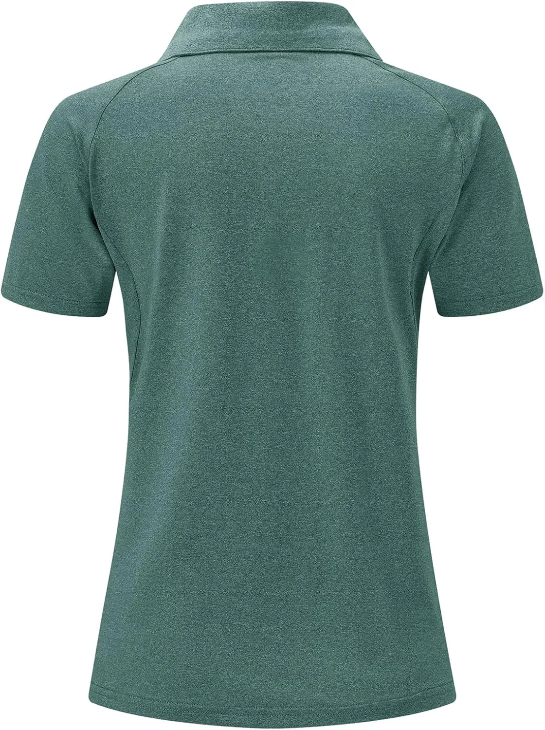 BGOWATU Women's Short Sleeve Golf Polo Shirts 1/4 Zip Tennis Tops Collared T-Shirts UV Protection Quick Dry
