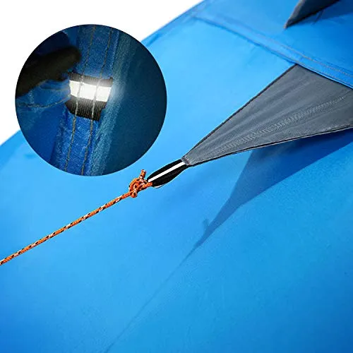 BISINNA 2/4 Person Camping Tent Lightweight Backpacking Tent Waterproof Windproof Two Doors Easy Setup Double Layer Outdoor Tents for Family Camping Hunting Hiking Mountaineering Travel
