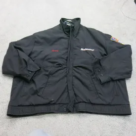 Budweiser Mens Thinsulate Windbreaker Jacket Full Zip Master Liner Black SZ 3XL