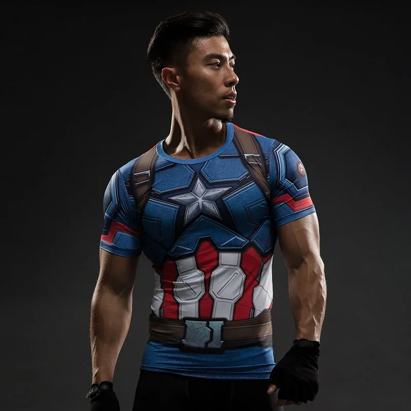 Captain America Compression Top