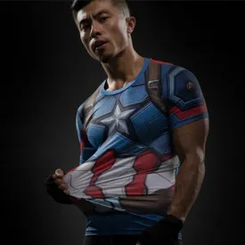 Captain America Compression Top