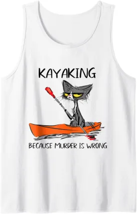 cat kayak Tank Top