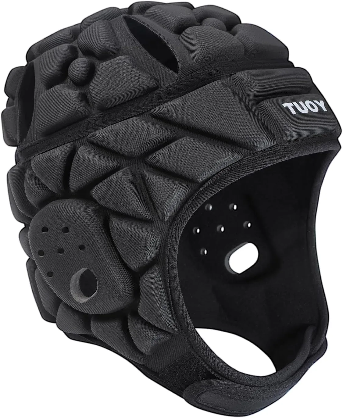 DGXINJUN Soft Shell Flag Football Helmet 7v7 Rugby Helmet Headguard Adjustable Padded Headgear for Youth Kids Adults