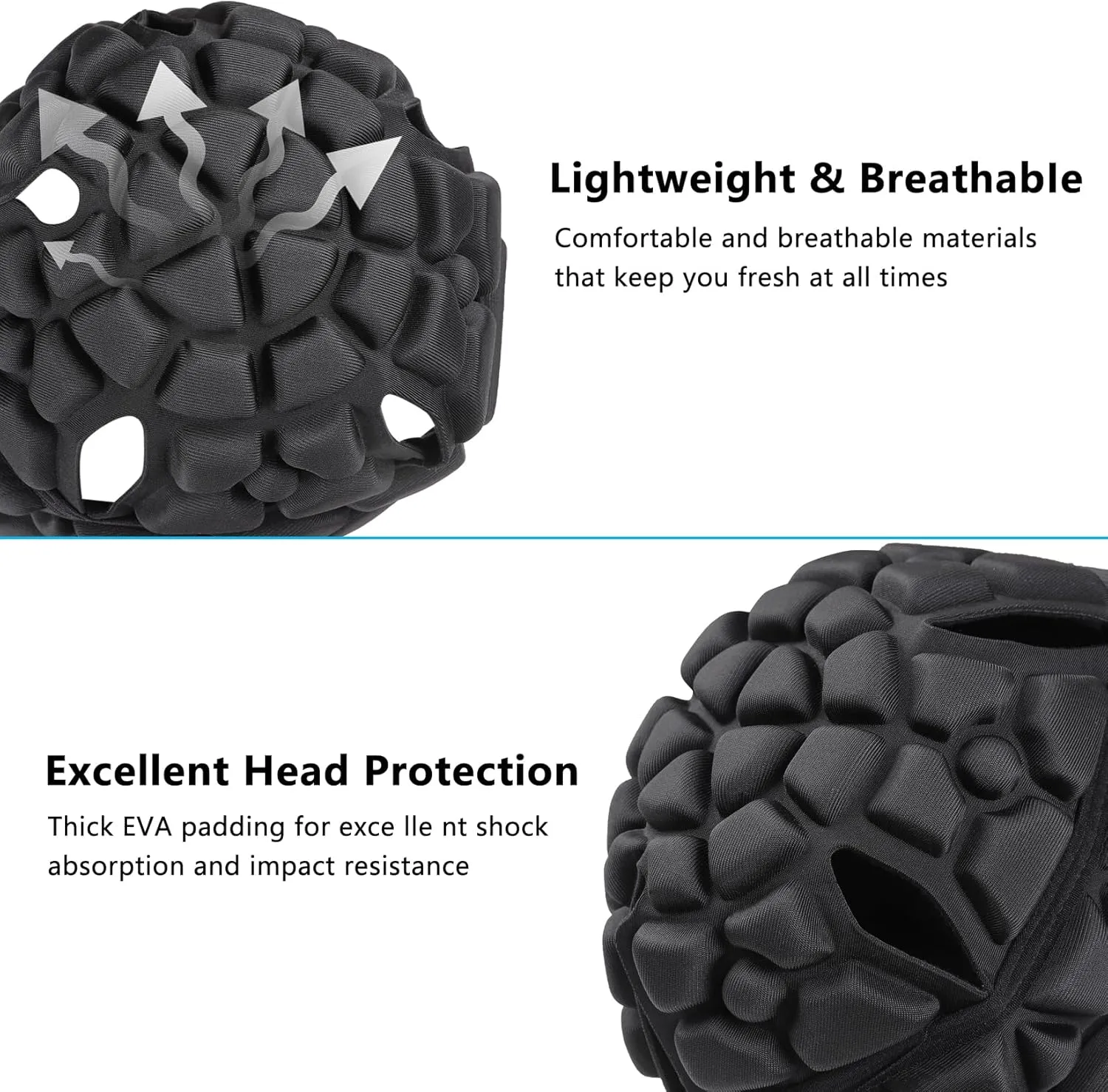 DGXINJUN Soft Shell Flag Football Helmet 7v7 Rugby Helmet Headguard Adjustable Padded Headgear for Youth Kids Adults