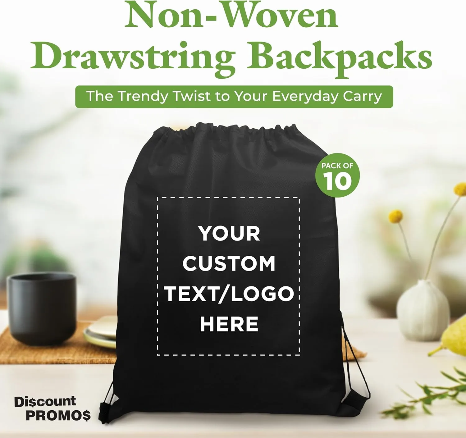 DISCOUNT PROMOS Drawstring Backpacks