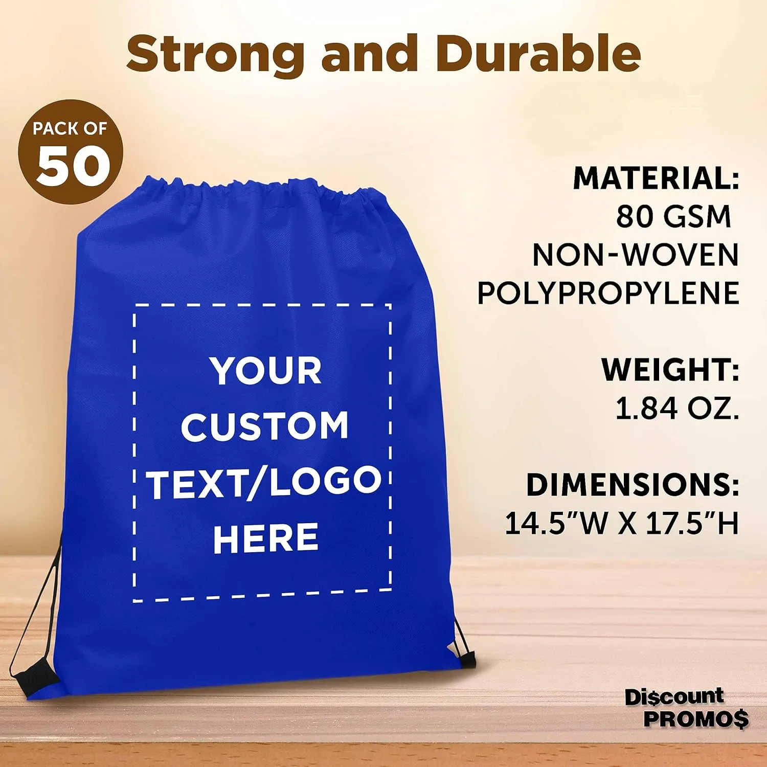 DISCOUNT PROMOS Drawstring Backpacks