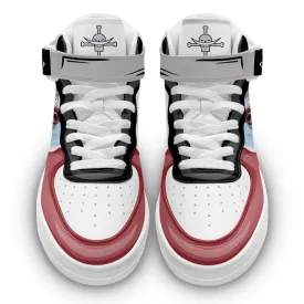 Edward Newgate Sneakers Air Mid Custom OP Anime Shoes