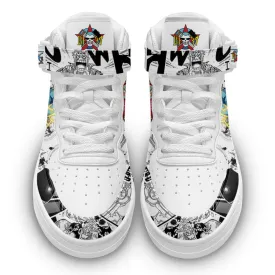 Franky Sneakers Air Mid OP Custom Anime Shoes Mix Manga