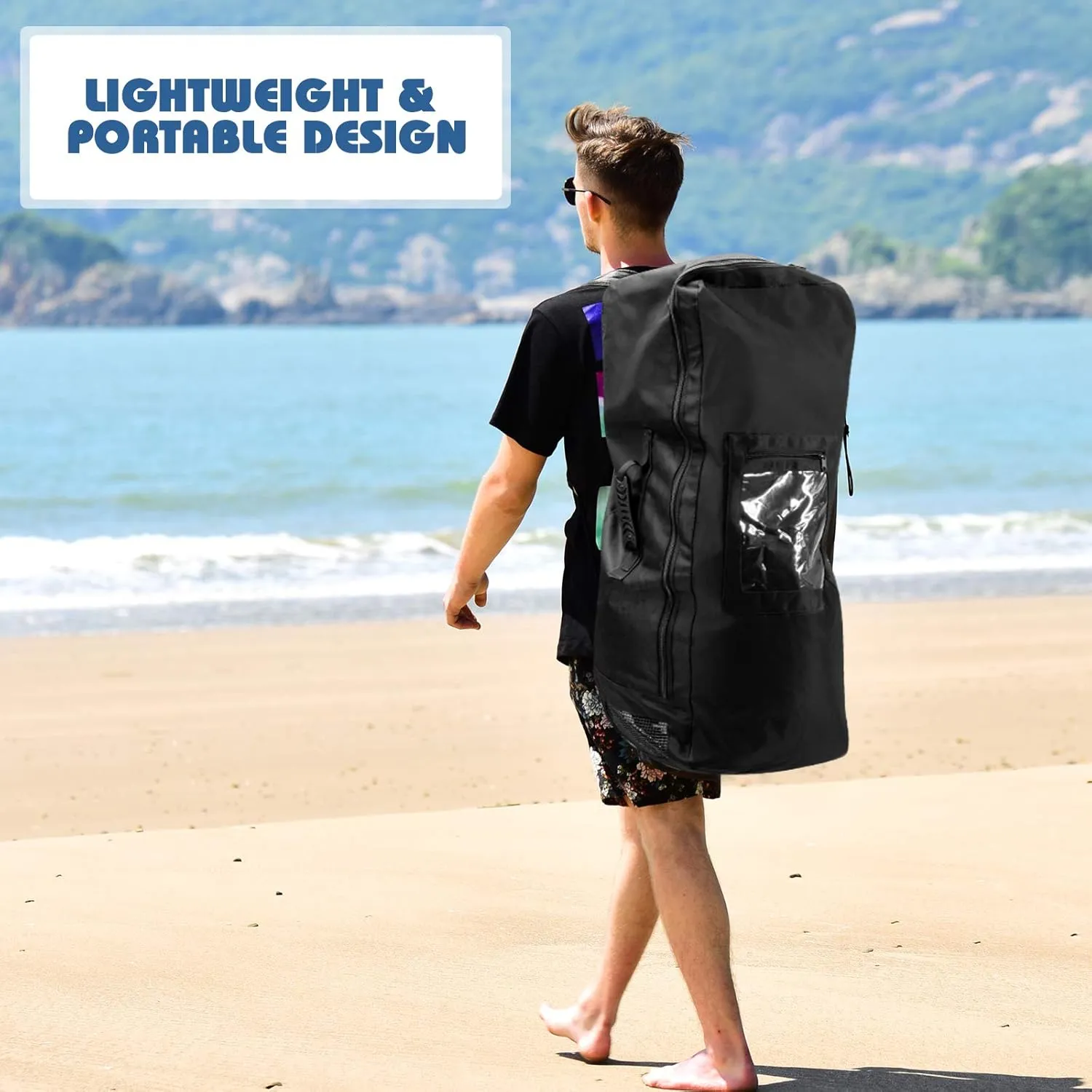 GYMAX Inflatable Stand Up Paddle Board, 10/11 x 31 x 6 Lightweight SUP with Accessory Set, Backpack, Aluminum Paddle, Non-Slip Deck, 3 Fins, Leash & Repair Kit for Surfing Yoga Fish