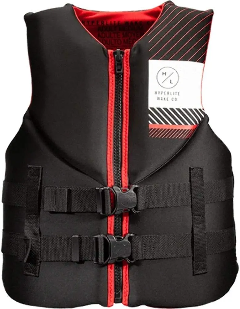 Hyperlite Men's Indy Life Jacket - Black/Red - 3XL