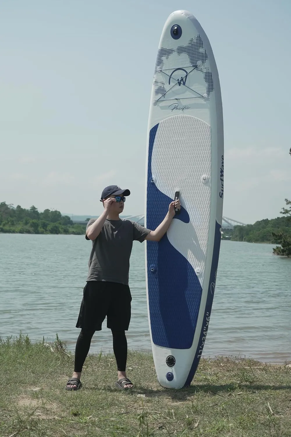 Inflatable Stand Up Paddle Board 11'x34 x6-Premium SUP Board with Paddle, Pump, Leash & Backpack - Lightweight&Stable Paddleboard for Adults&Kids - All-Accessories Included