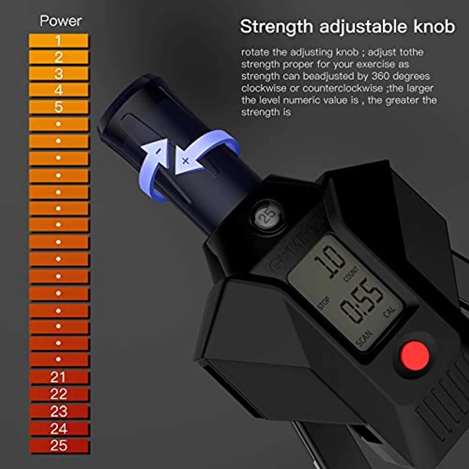 KALAWW Workout Equipment Twister Arm Exerciser Adjustable Hydraulic 22-440lbs Power,Exercise Equipment Home Gym Fitness Equipment,Arm Exercise Equipment,Chest Exercise Equipment