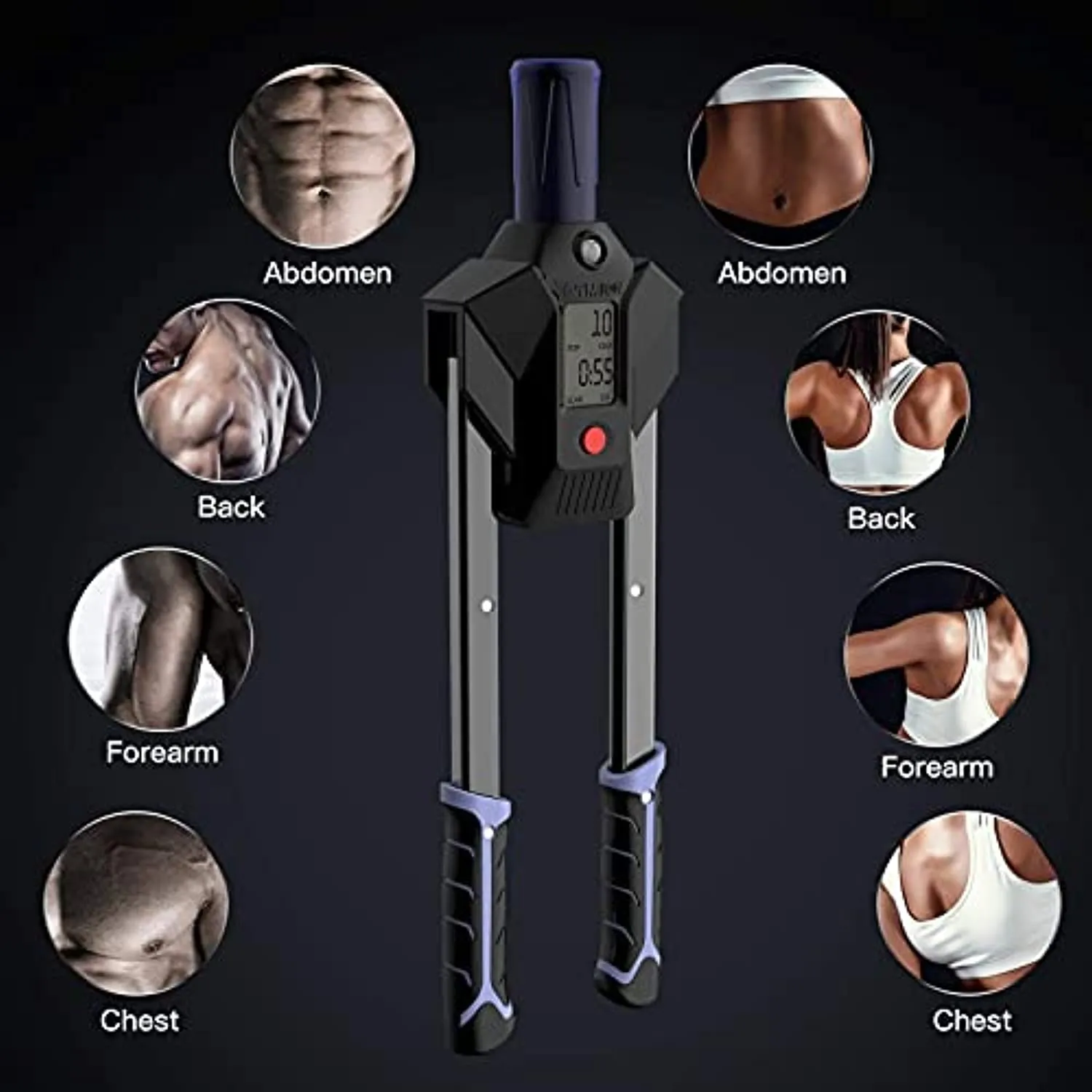 KALAWW Workout Equipment Twister Arm Exerciser Adjustable Hydraulic 22-440lbs Power,Exercise Equipment Home Gym Fitness Equipment,Arm Exercise Equipment,Chest Exercise Equipment