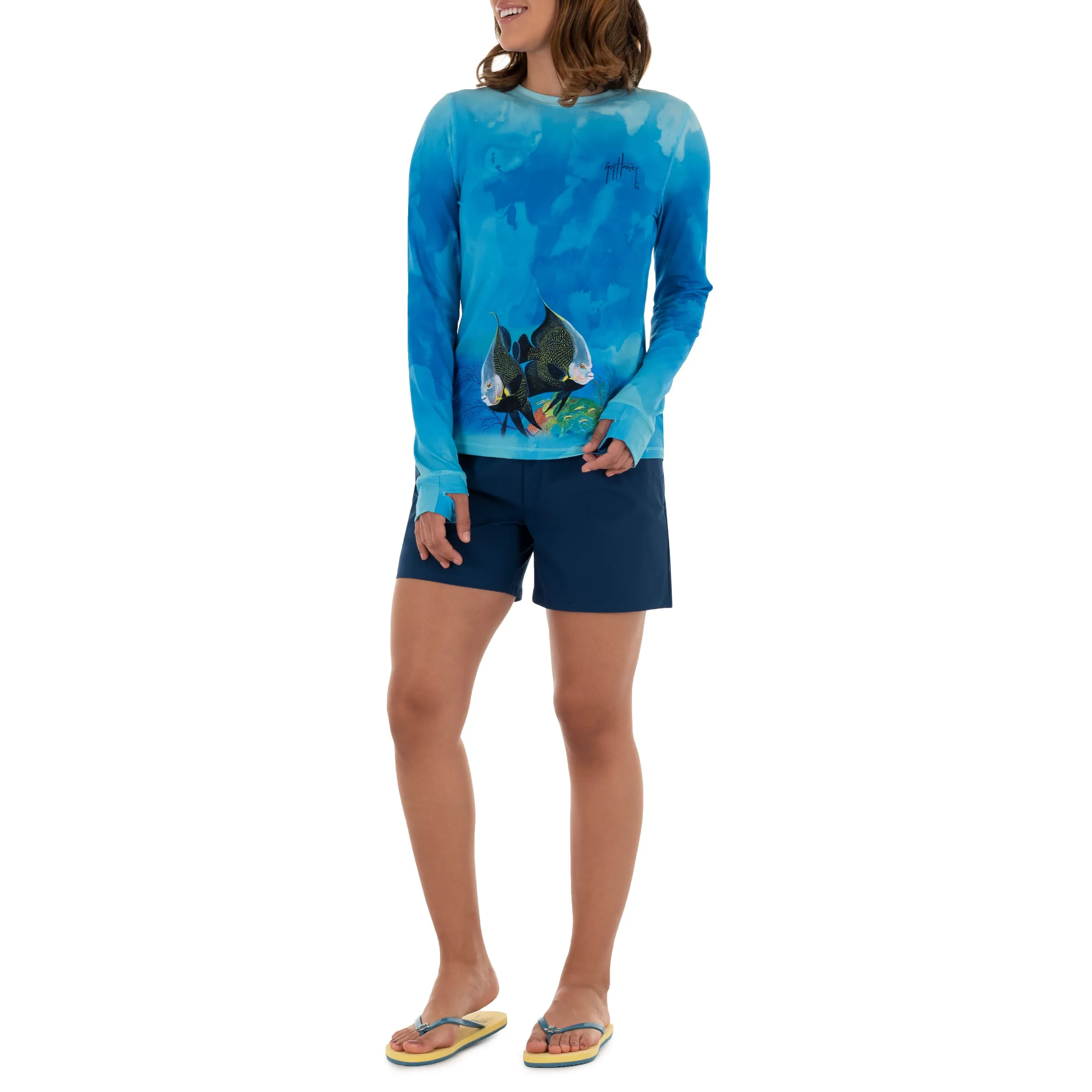 Ladies Long Sleeve Sun Protection Top