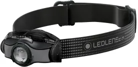 Ledlenser MH3 - Battery Powered LED Head Torch, Super Bright 200 Lumens Headlamp, Camping, Fishing, Hiking Equipment, Rechargeable Work Head Torch, Up to 35 Hours Running Time