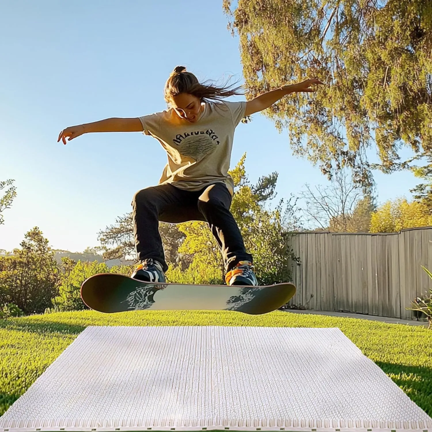 Matace Snowboard Training Mat  Interlocking Freestyle Ski & Snowboard Mat for Off-Snow Trick Practice, Perfect for Home Use Year-Round, Winter Sports Accessories, 2025