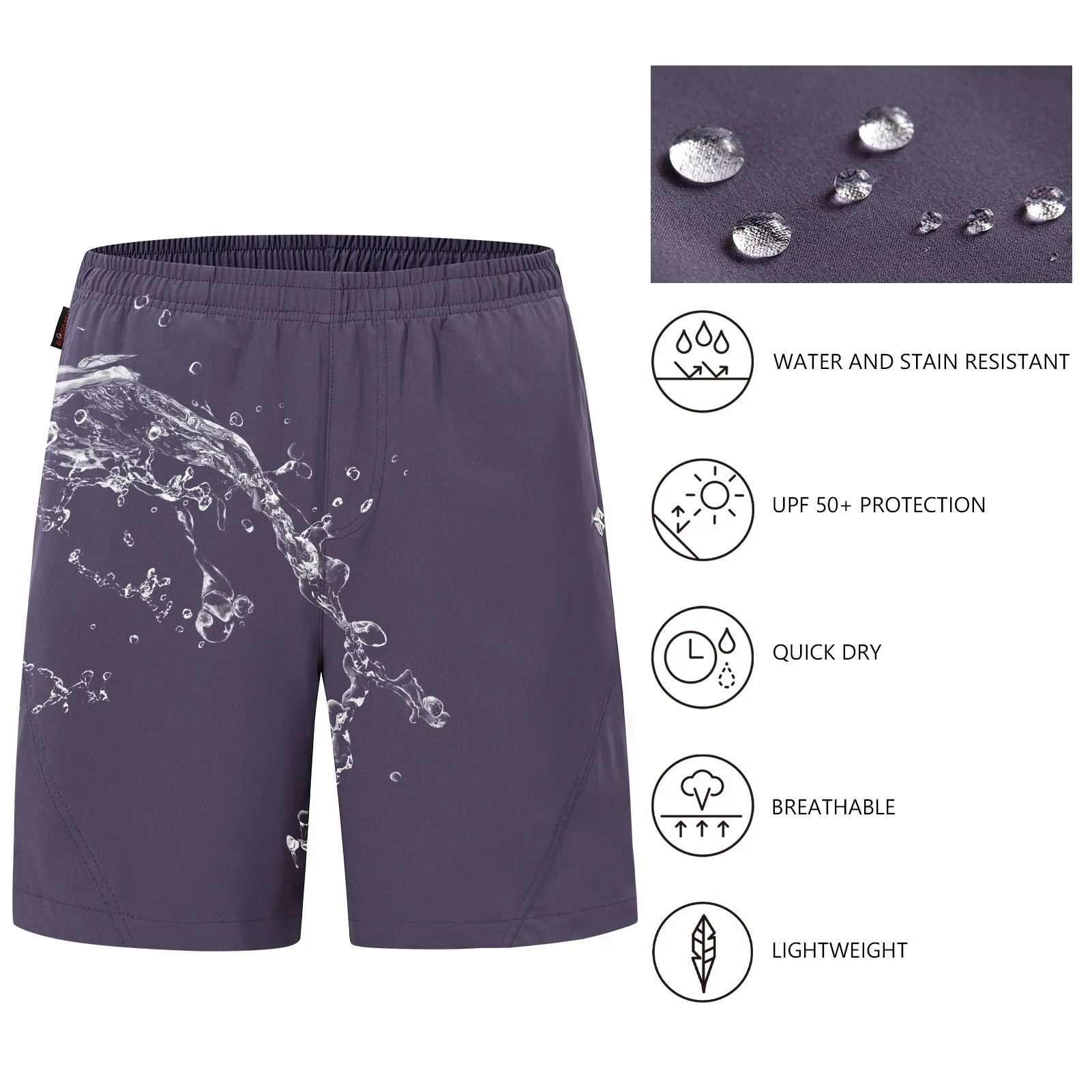 Men's 7" UPF 50  Quick Dry Fishing Shorts FP06M