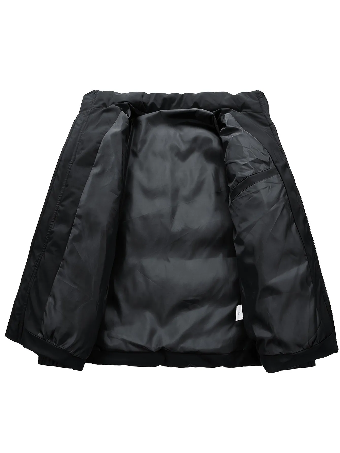 Men's Casual Padded Windbreaker Jacket with Stand Collar | Ideal for Autumn/Winter