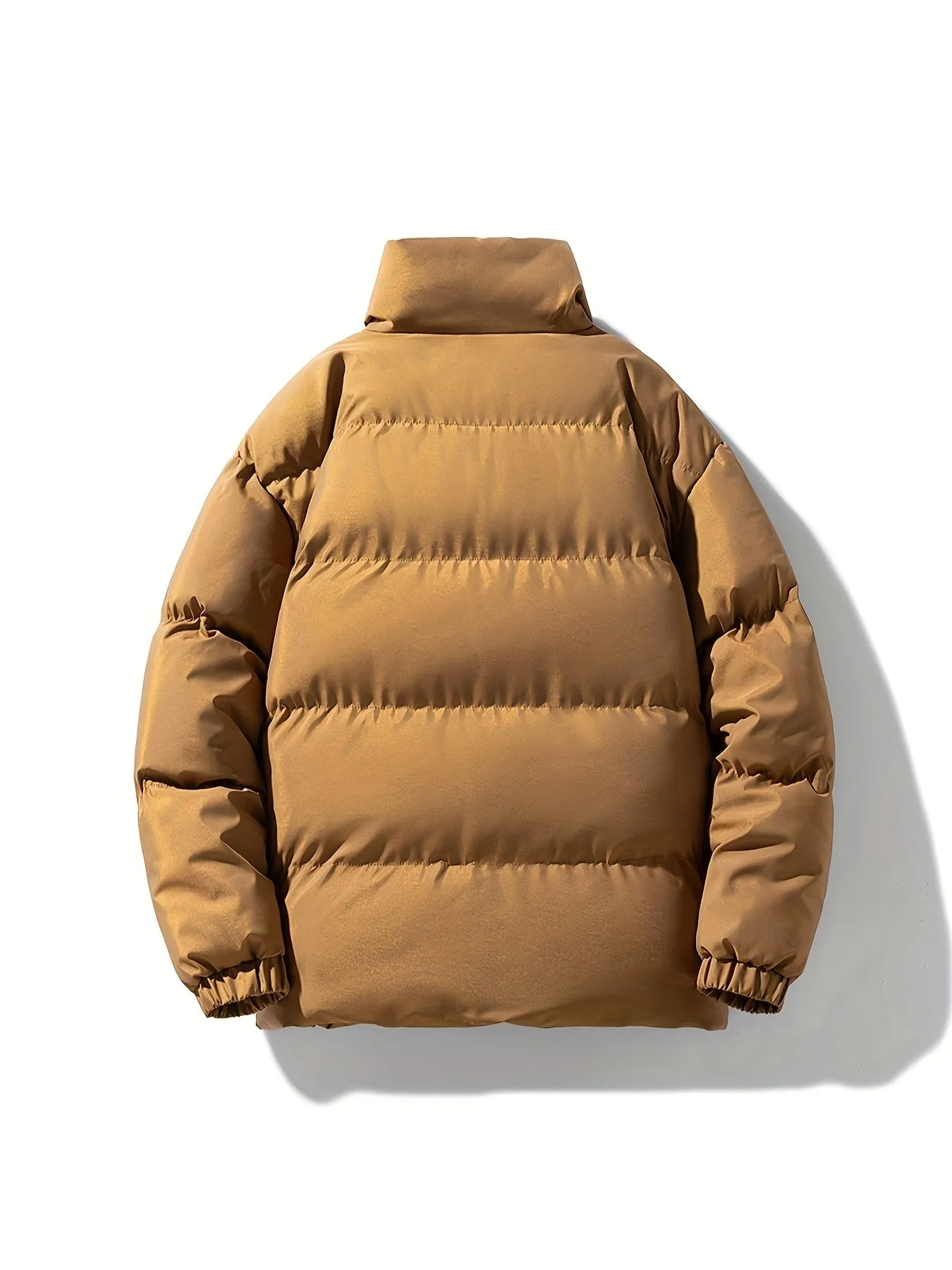 Men's Casual Padded Windbreaker Jacket with Stand Collar | Ideal for Autumn/Winter