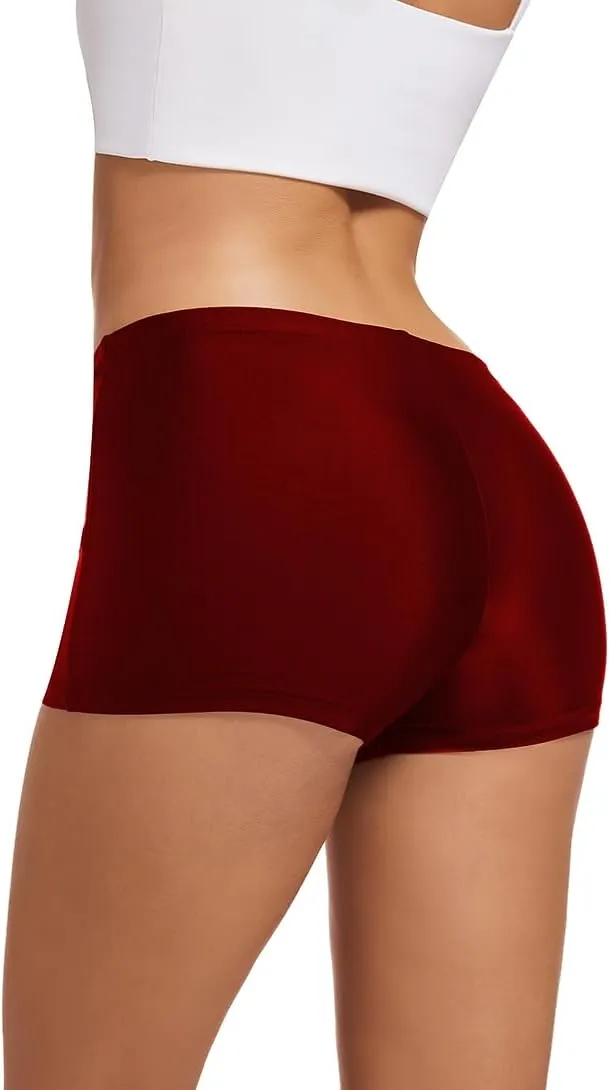 Micosuza Womens Swim Boyshorts Bikini Bottom Boardshorts Mini Short Beachwear