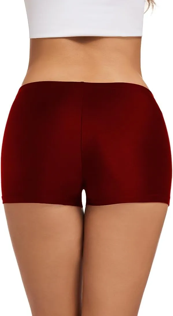 Micosuza Womens Swim Boyshorts Bikini Bottom Boardshorts Mini Short Beachwear