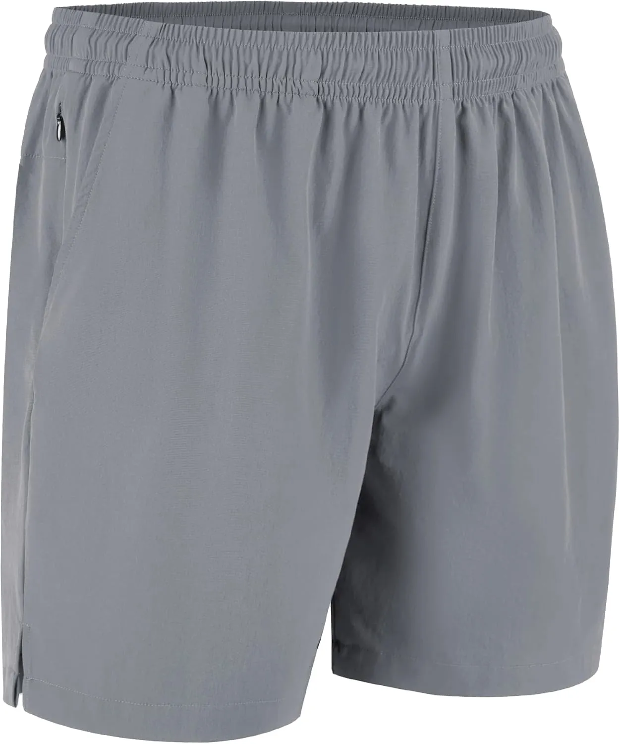 Milin Naco Mens Swim Trunks 7 inch Quick Dry Board Shorts with Zipper Pockets Bathing Suit Men Beach Shorts with Drawstring