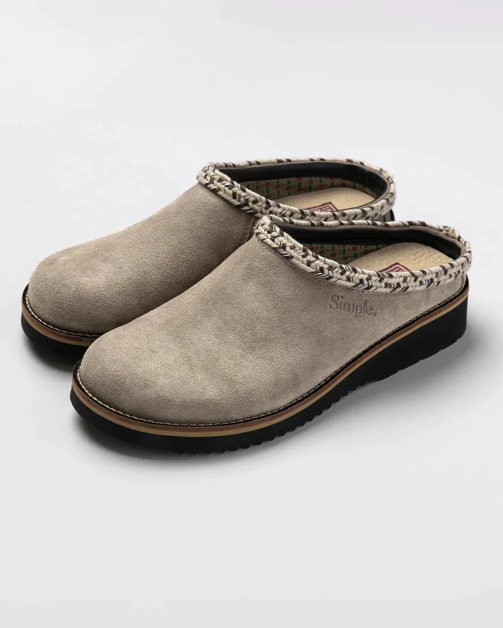 Original Suede Clogs in Taupe