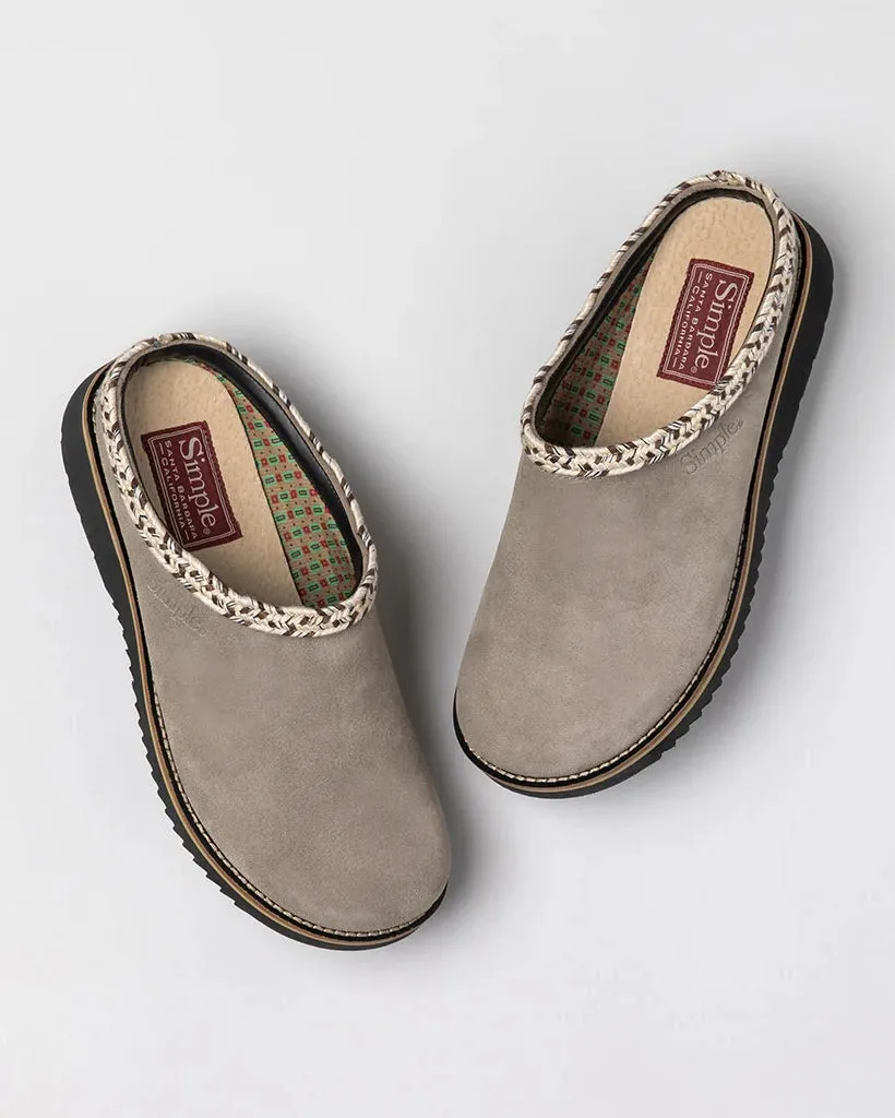 Original Suede Clogs in Taupe