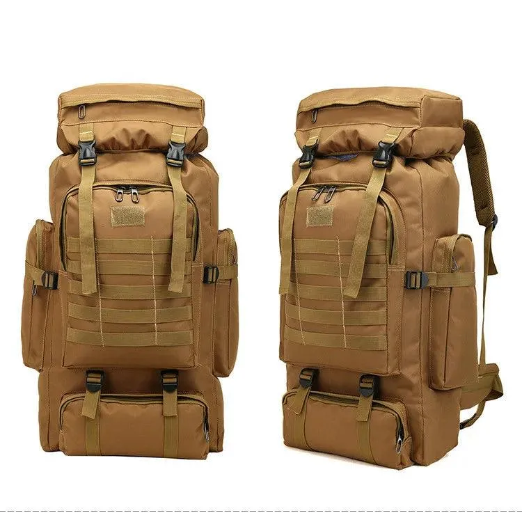 Outdoor 80L Camouflage Backpack – Heavy-Duty Mountaineering & Hiking Rucksack