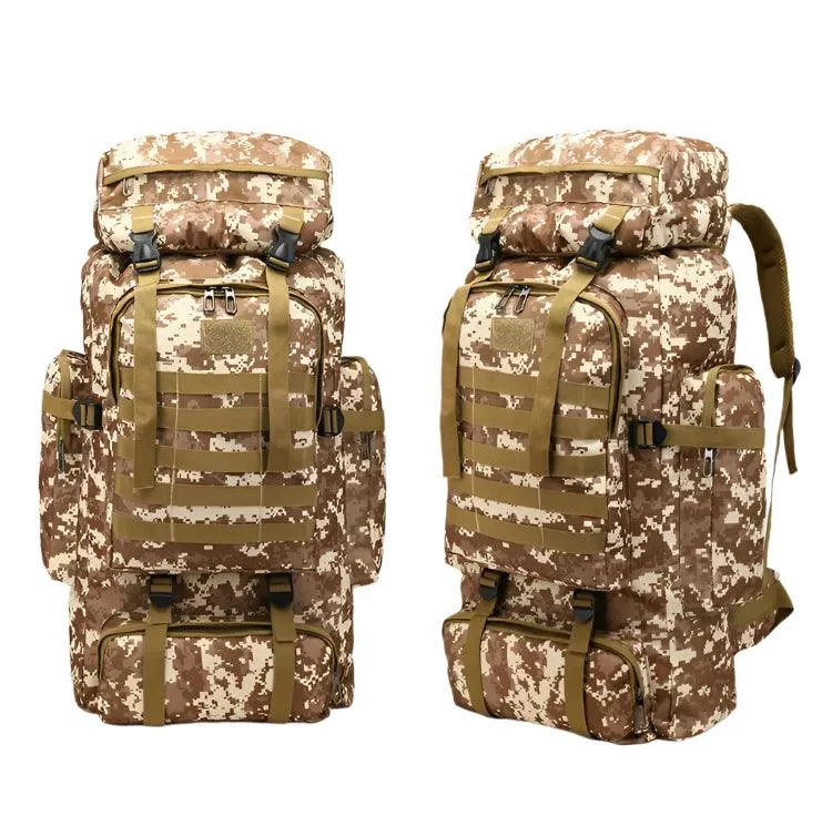 Outdoor 80L Camouflage Backpack – Heavy-Duty Mountaineering & Hiking Rucksack