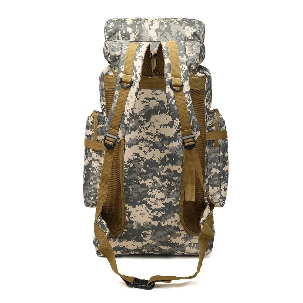 Outdoor 80L Camouflage Backpack – Heavy-Duty Mountaineering & Hiking Rucksack
